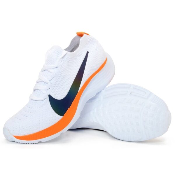 Tenis NK Meia Evascense Branco-Laranja - Imagem 4